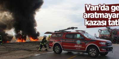 Van’da gerçeği aratmayan uçak kazası tatbikatı