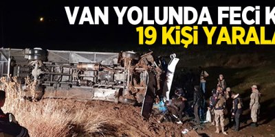 Van yolunda kaza: 19 yaralı