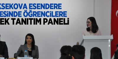 Yüksekova Esendere Beldesinde öğrencilere meslek tanıtım paneli