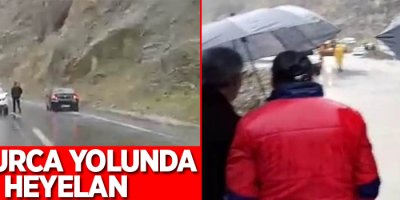 Çukurca yolunda heyelan