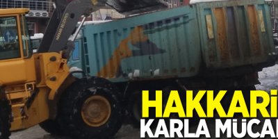 Hakkari'de karla mücadele
