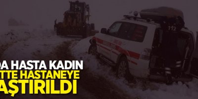 Hasta kadın 5 saatte hastaneye ulaştırıldı