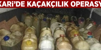 Hakkari’de kaçakçılık operasyonu