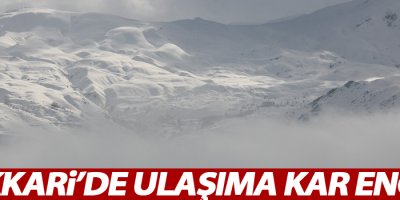 Hakkari'de ulaşıma kar engeli