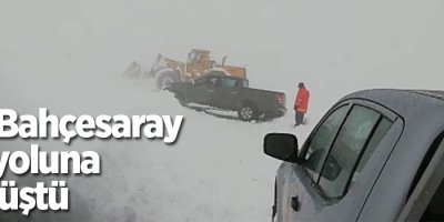 Van-Bahçesaray karayoluna çığ düştü