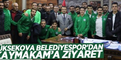 Yüksekova Belediyespor'dan Kaymakam'a ziyaret