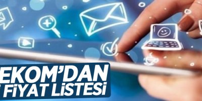 Telekom'dan yeni fiyat listesi