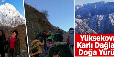 Yüksekova'nın Karlı Dağlarında Doğa Yürüyüşü