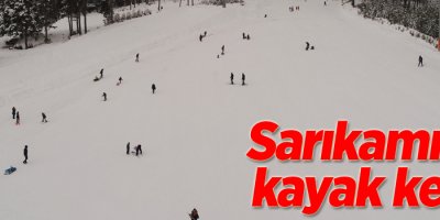 Sarıkamış’ta kayak keyfi