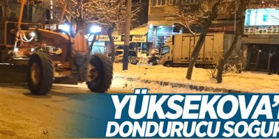 Yüksekova’da dondurucu soğuklar