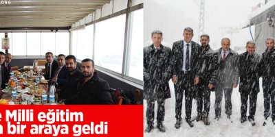 İlçe Milli Eğitim, basınla kahvaltıda bir araya geldi