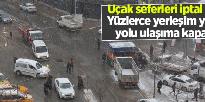 Van’da yoğun kar yağışı