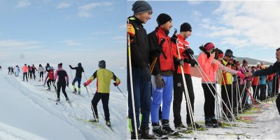 Kaymakam Kendüzler, kar motoruyla inceleme yaptı