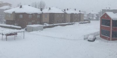 Yüksekova'da kar yağışı