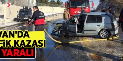 Van'da trafik kazası; 3 yaralı