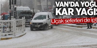 Van’da yoğun kar yağışı