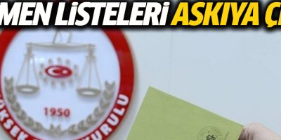 Seçmen listeleri askıya çıktı