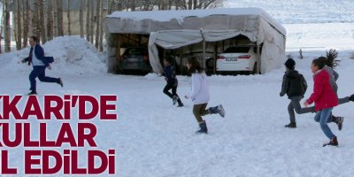 Hakkari'de okullar tatil edildi