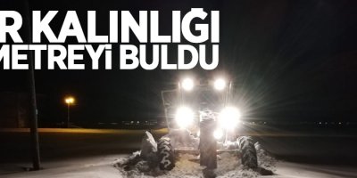Çaldıran’da kar kalınlığı 1,5 metreyi buldu