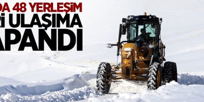 Van'da 48 yerleşim yeri ulaşıma kapandı