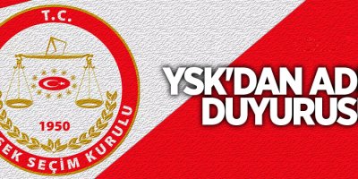 YSK'dan adres duyurusu