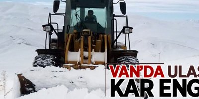 Van'da ulaşıma kar engeli