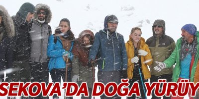 Lise öğrencilerinden doğa yürüyüşü