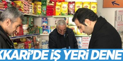 Hakkari’de iş yeri denetimi