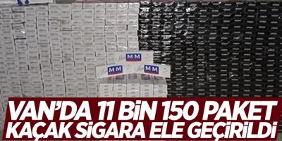Van’da 11 bin 150 paket kaçak sigara ele geçirildi