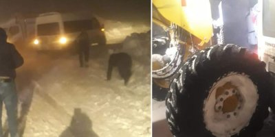 Şemdinli'de tipiye yakalan vatandaşlar kurtarıldı