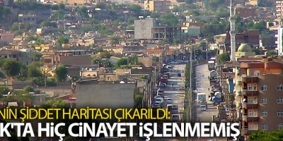 Şırnak'ta hiç cinayet işlenmemiş