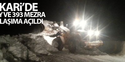 Hakkari’de 140 köy ve 393 mezra yolu ulaşıma açıldı