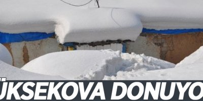Yüksekova donuyor