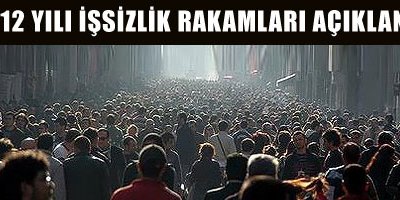 2012 yılı işsizlik rakamları açıklandı