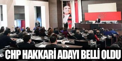 CHP Hakkari Adayı Belli Oldu