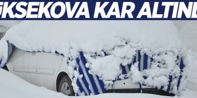 Yüksekova kar altında