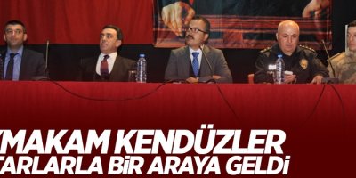 Kaymakam Kendüzler Muhtarlarla İlçe Sorunlarını Görüştü