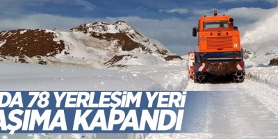 Van'da 78 yerleşim yeri ulaşıma kapandı