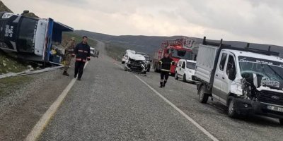 Batman'da zincirleme kaza: 3'ü çocuk 10 yaralı