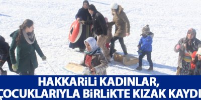 Hakkarili Kadınlar, Çocuklarıyla Birlikte Kızak Kaydı