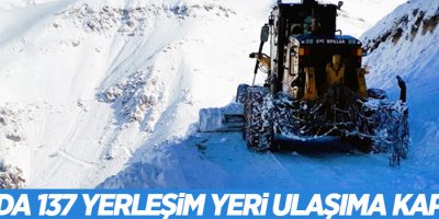 Van’da 137 yerleşim yeri ulaşıma kapandı