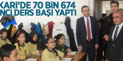Hakkari’de 70 bin 674 öğrenci ders başı yaptı