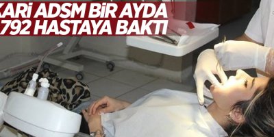 Hakkari ADSM, bir ayda 5 bin 792 hastaya baktı