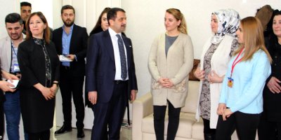 Zeydan,kursiyer kadınlarla bir araya geldi