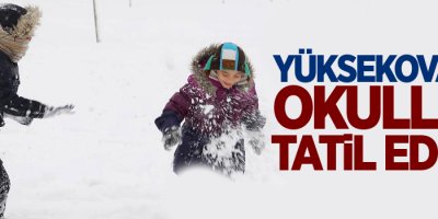 Yüksekova'da okullar tatil edildi