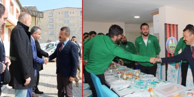 Kaymakam Kendüzler'den futbolculara ziyaret