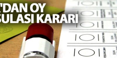 YSK'dan oy pusulası kararı