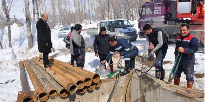 Yüksekova'da arızalanan 16 nolu sondaj onarıldı
