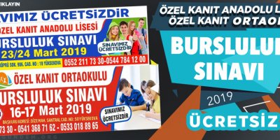 Bursluluk sınavı duyurusu - REKLAMDIR