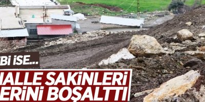 Mahalle sakinleri evlerini boşalttı!